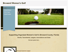 Tablet Screenshot of browardwomensgolf.com